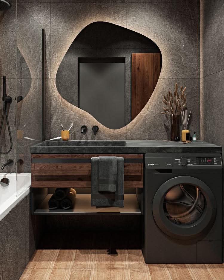 Detailed interior finish area with thoughtful styling and material choices.